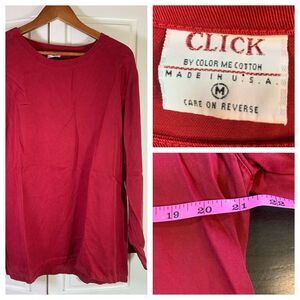 Click Color Me Tencel Women Medium Lagenlook Church Christmas Holiday Top Office